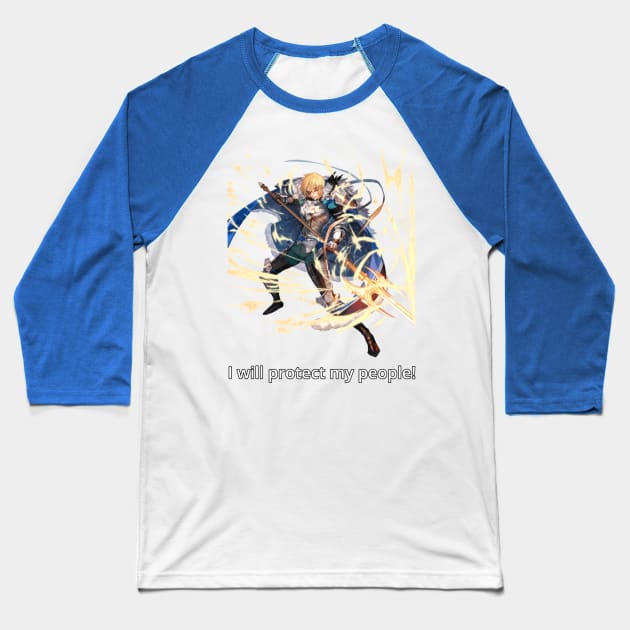 Brave Dimitri Baseball T-Shirt by Ven's Designs